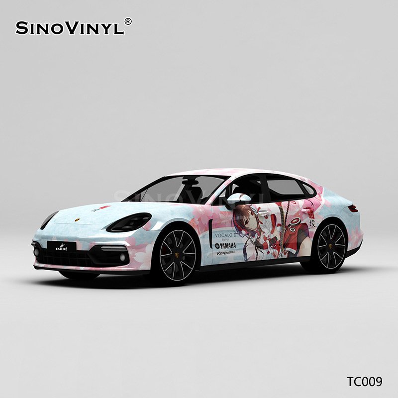 TC009 Japanese Beautiful Girl Le Zhengling PVC Film Car Vinyl Wrap Sticker