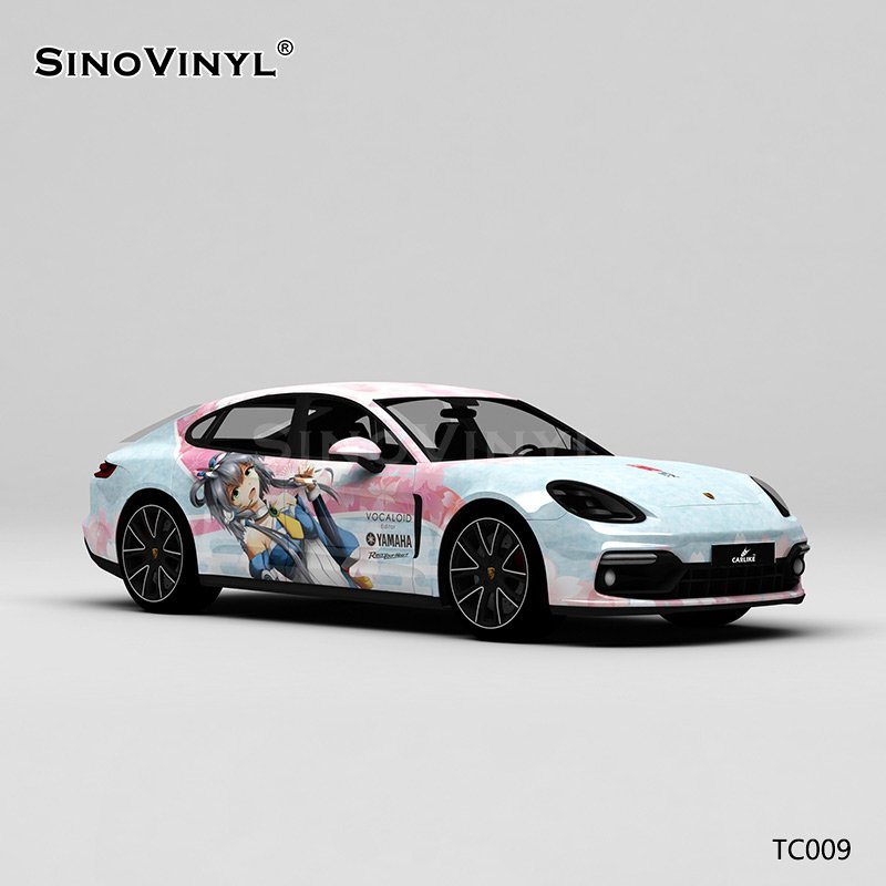 TC009 Japanese Beautiful Girl Le Zhengling PVC Film Car Vinyl Wrap Sticker