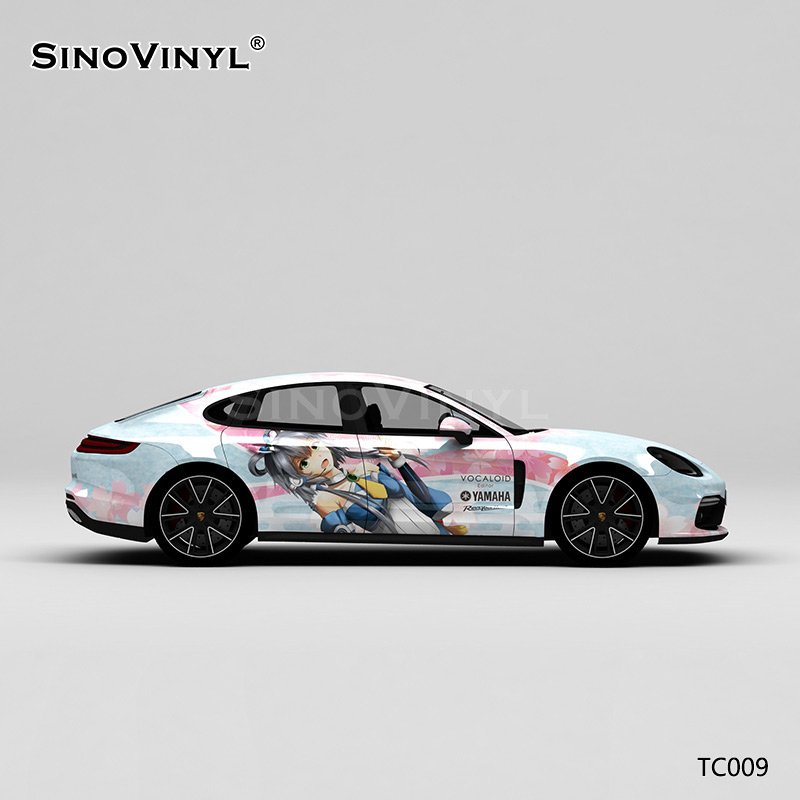 TC009 Japanese Beautiful Girl Le Zhengling PVC Film Car Vinyl Wrap Sticker