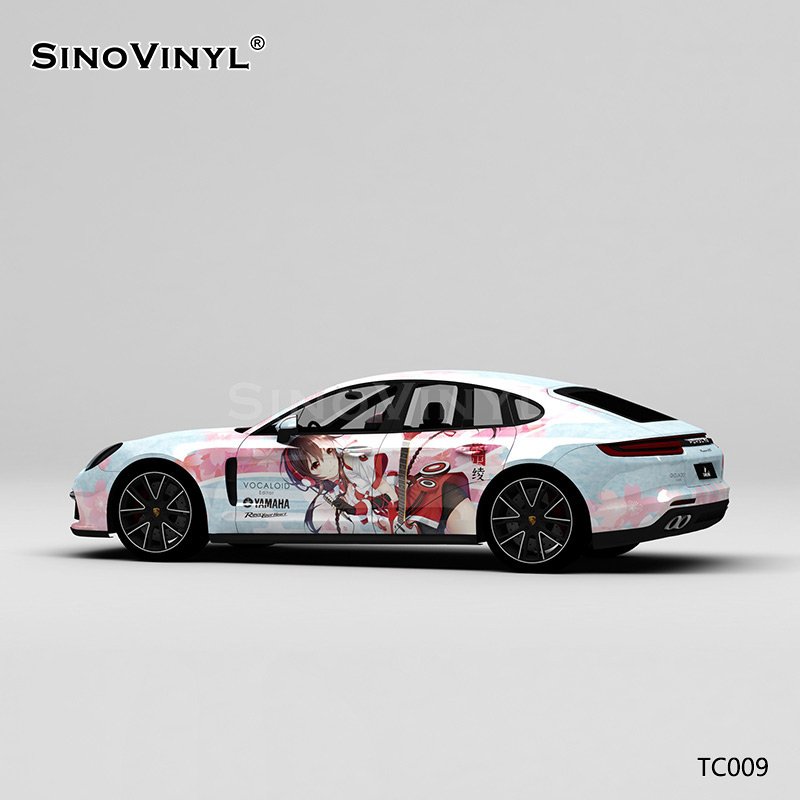 TC009 Japanese Beautiful Girl Le Zhengling PVC Film Car Vinyl Wrap Sticker