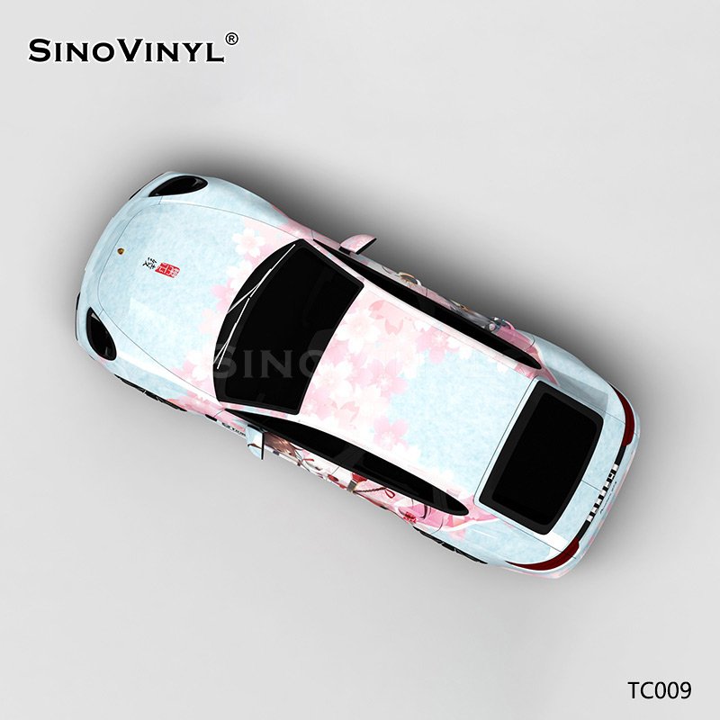 TC009 Japanese Beautiful Girl Le Zhengling PVC Film Car Vinyl Wrap Sticker