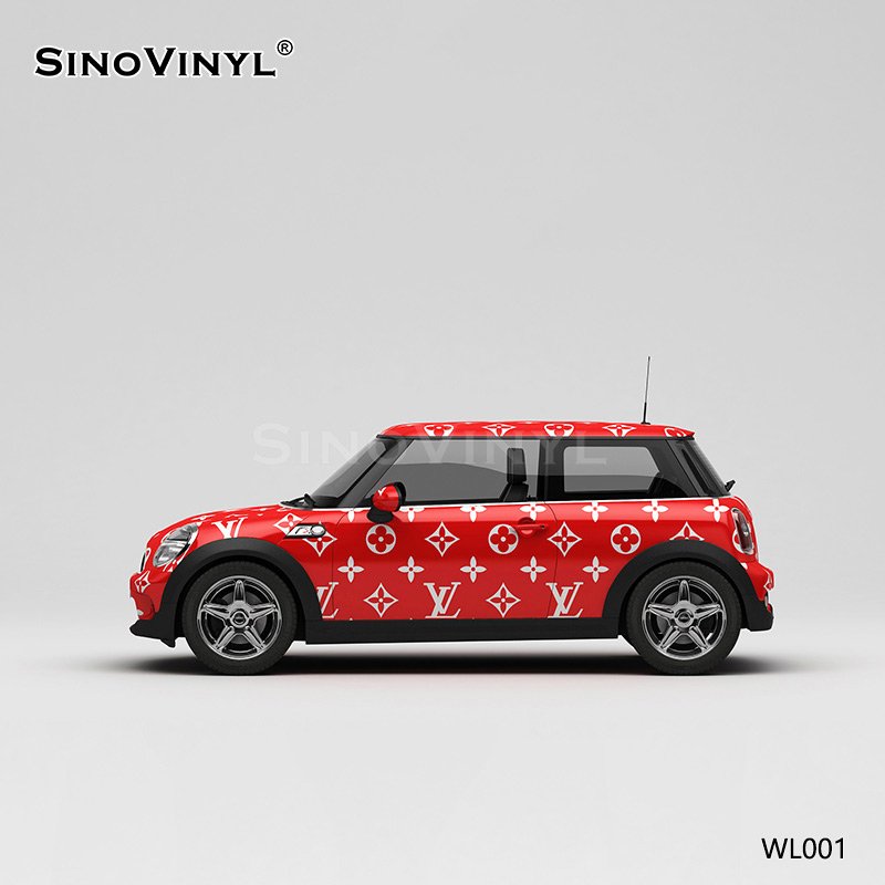 WL001 LV Double Color Matching Shading Printing Customized Body Sticker