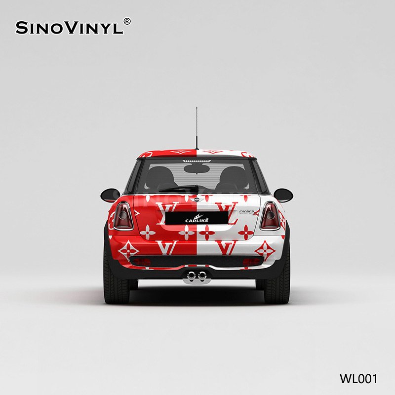 WL001 LV Double Color Matching Shading Printing Customized Body Sticker