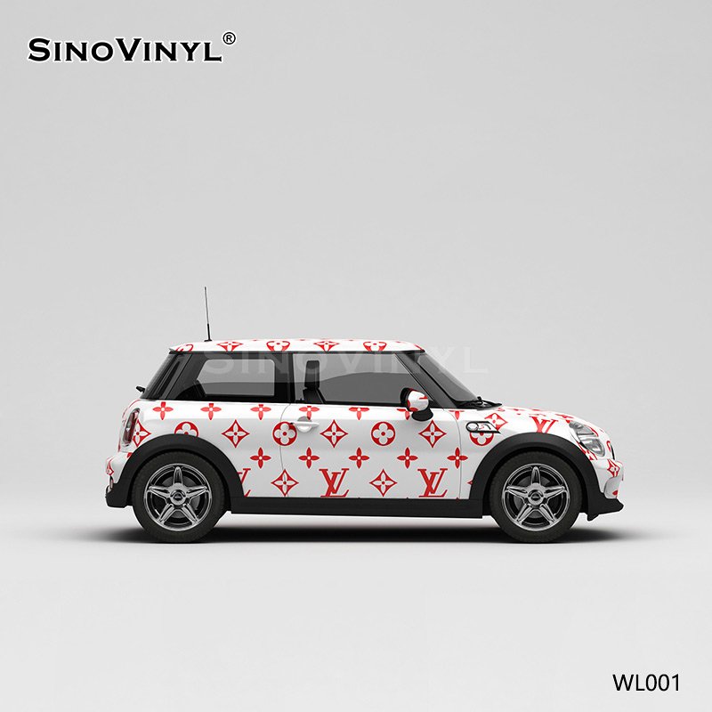 WL001 LV Double Color Matching Shading Printing Customized Body Sticker