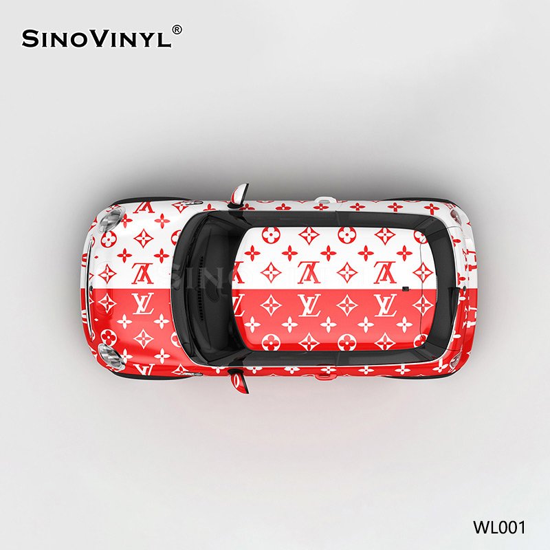 WL001 LV Double Color Matching Shading Printing Customized Body Sticker