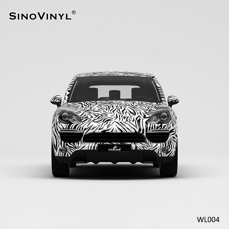 WL004 Zebra Self Adhesive Vinyl Sticker Printing Customized Car Wrap Paper