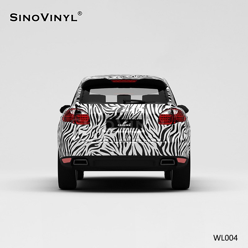 WL004 Zebra Self Adhesive Vinyl Sticker Printing Customized Car Wrap Paper