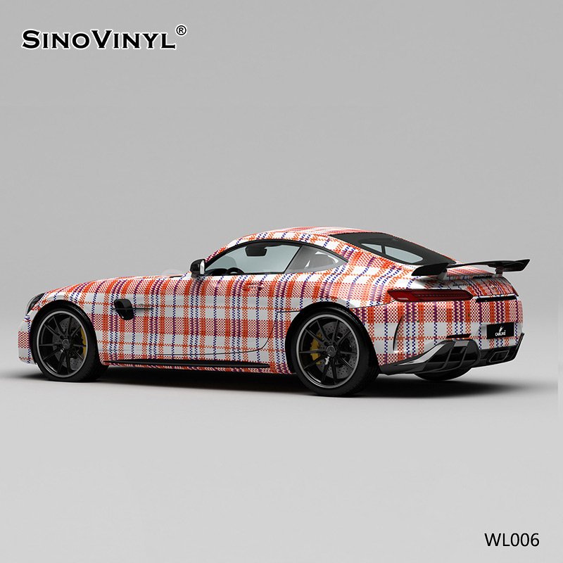WL006 Woven Bag Painting PVC Film Printing Customized Sticker Car Design