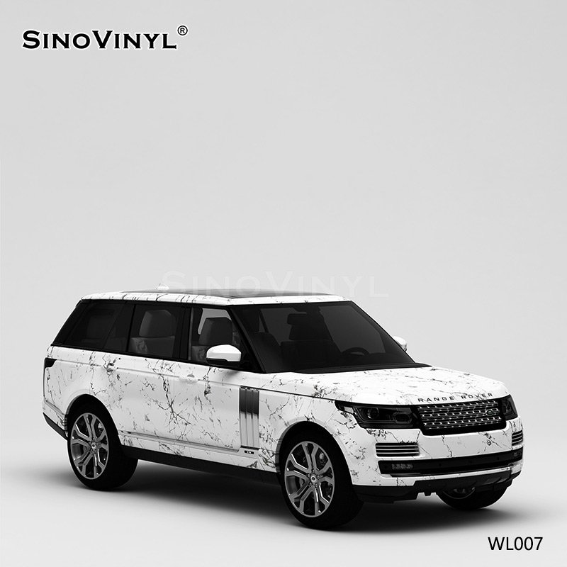 WL007 Marble White Vinyl Cricut Customized Self Adhesive Vinyl Sticker