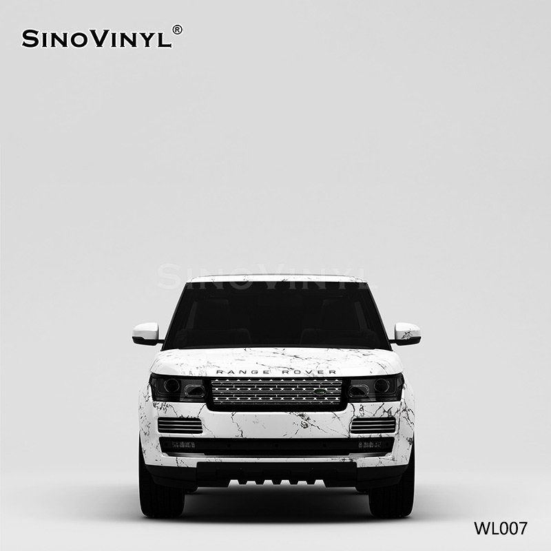 WL007 Marble White Vinyl Cricut Customized Self Adhesive Vinyl Sticker