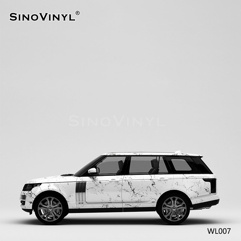 WL007 Marble White Vinyl Cricut Customized Self Adhesive Vinyl Sticker