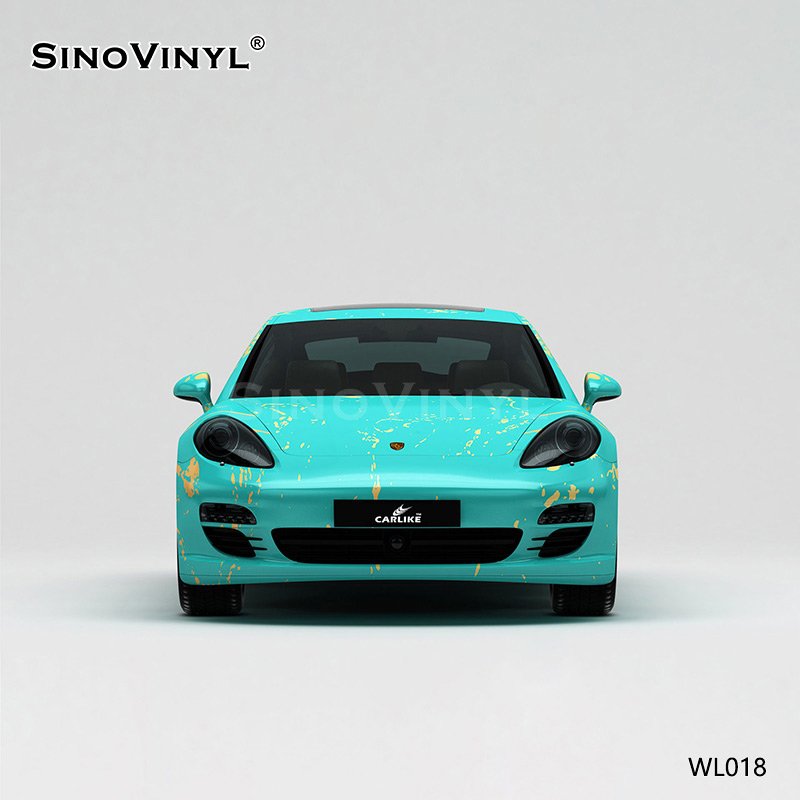 WL018 Gold And Platinum Embellishment Printing Customized Sticker Vinyl Car