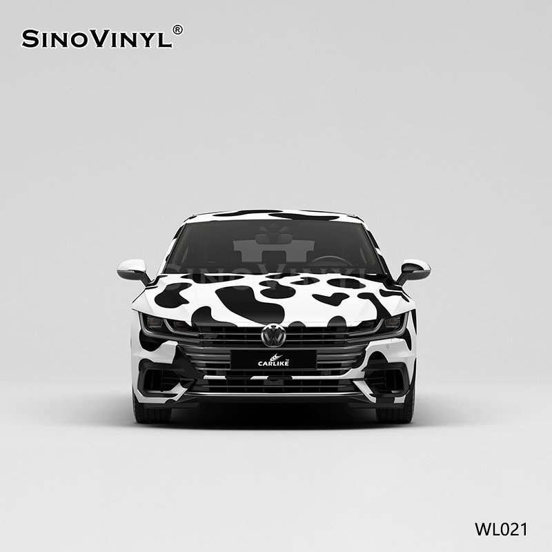 WL021 Cow Pattern Printable Car Wrap Vinyl Customized Stickers PVC Vinyl
