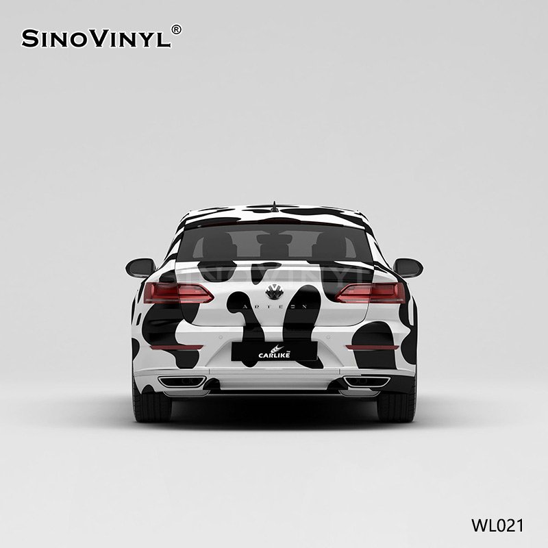 WL021 Cow Pattern Printable Car Wrap Vinyl Customized Stickers PVC Vinyl