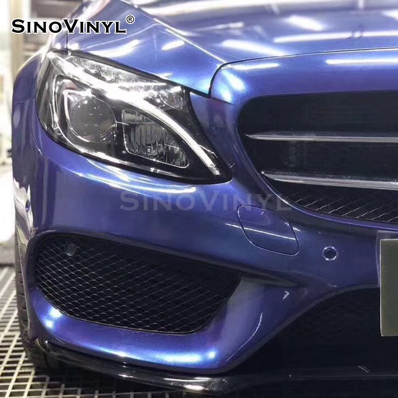 Gloss Electro Metallic Wrap Vinyl Gloss Adhesive Film Air Free PVC Film