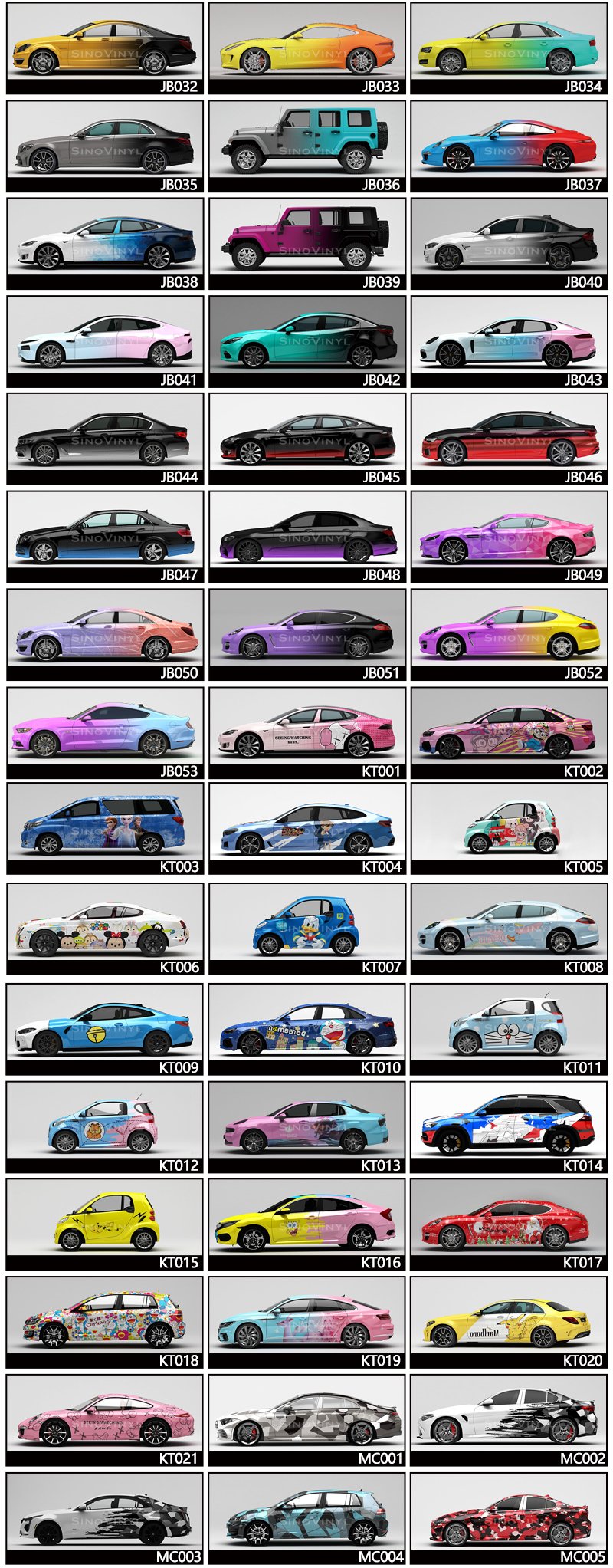 Custom Vehicle Wrap Printing Vinyl Graffiti Designs Art Car Wrap Vinyl Film