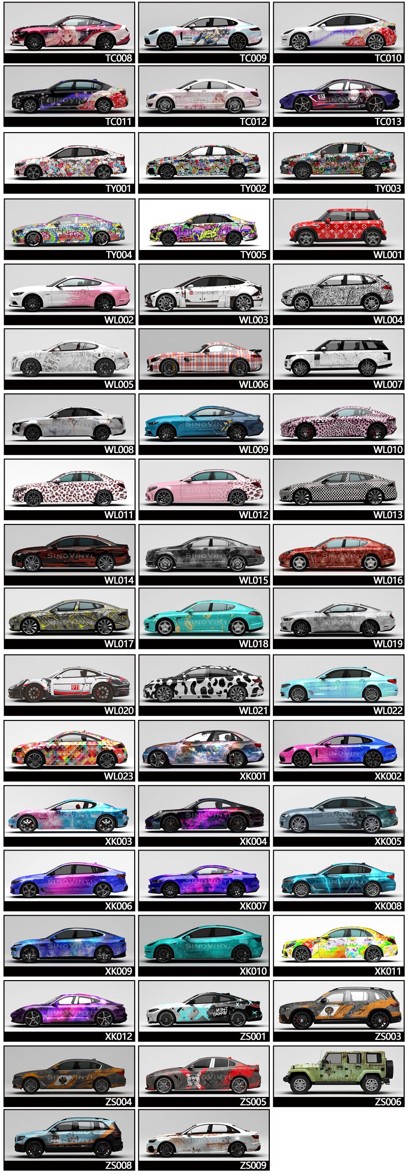 Custom Vehicle Wrap Printing Vinyl Graffiti Designs Art Car Wrap Vinyl Film