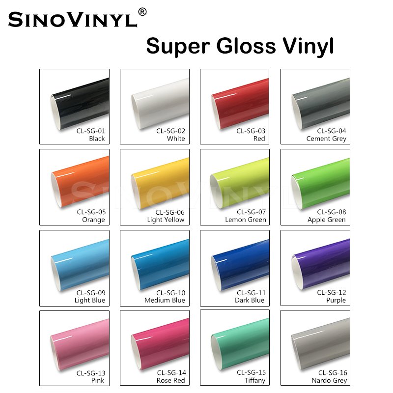 Air Release Channel Super Gloss Blue Red Golden Sticker Car Vinyl Wrap