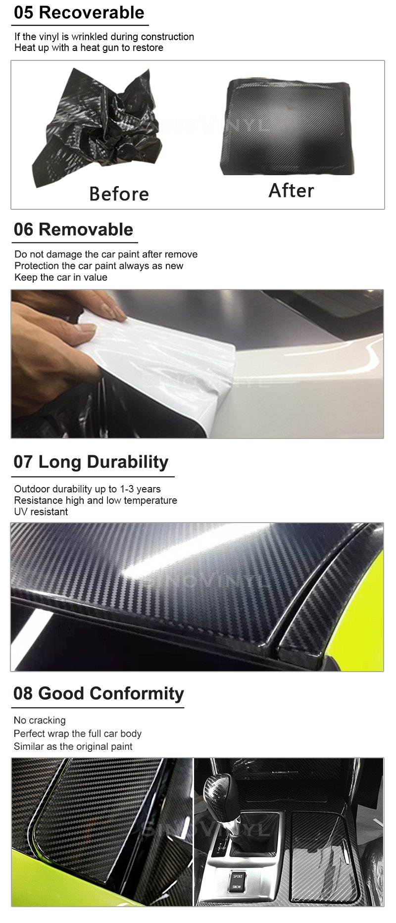 Wholesale Auto Decoration 2D Black Car Wrap Carbon Fiber Sticker Vinyl Film