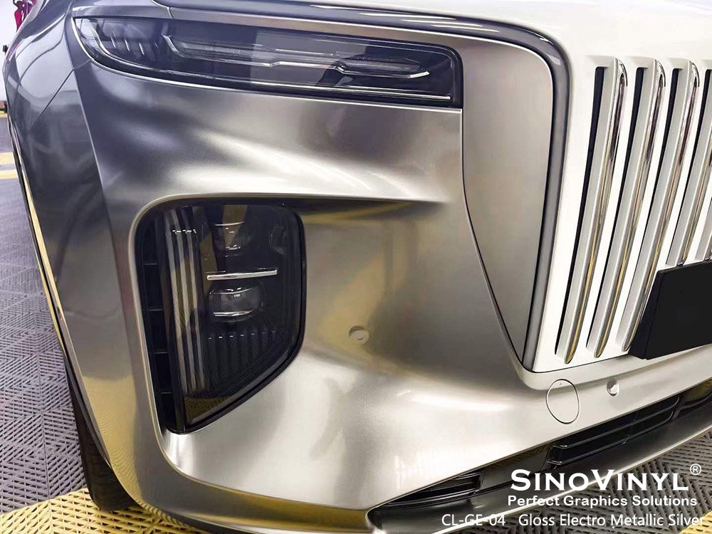 Gloss Electro Metallic Wrap Vinyl For Car Decoration Air Free PVC Film