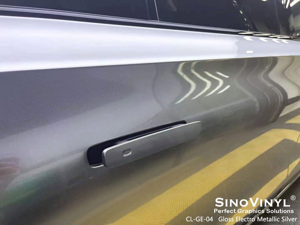 Gloss Electro Metallic Wrap Vinyl For Car Decoration Air Free PVC Film