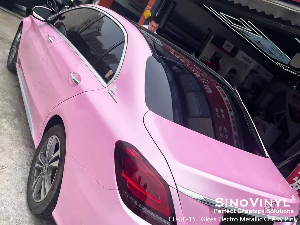 Super Stretch High Polymeric Gloss Electro Metallic Colorful Car Wrap Sticker Vinyl