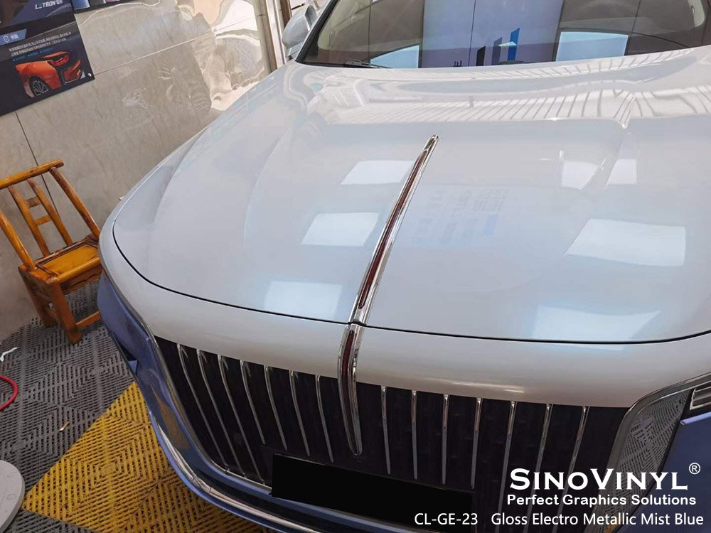 Initial Low Viscosity Glue Gloss Electro Metallic Removable Car Body Vinyl Wraps