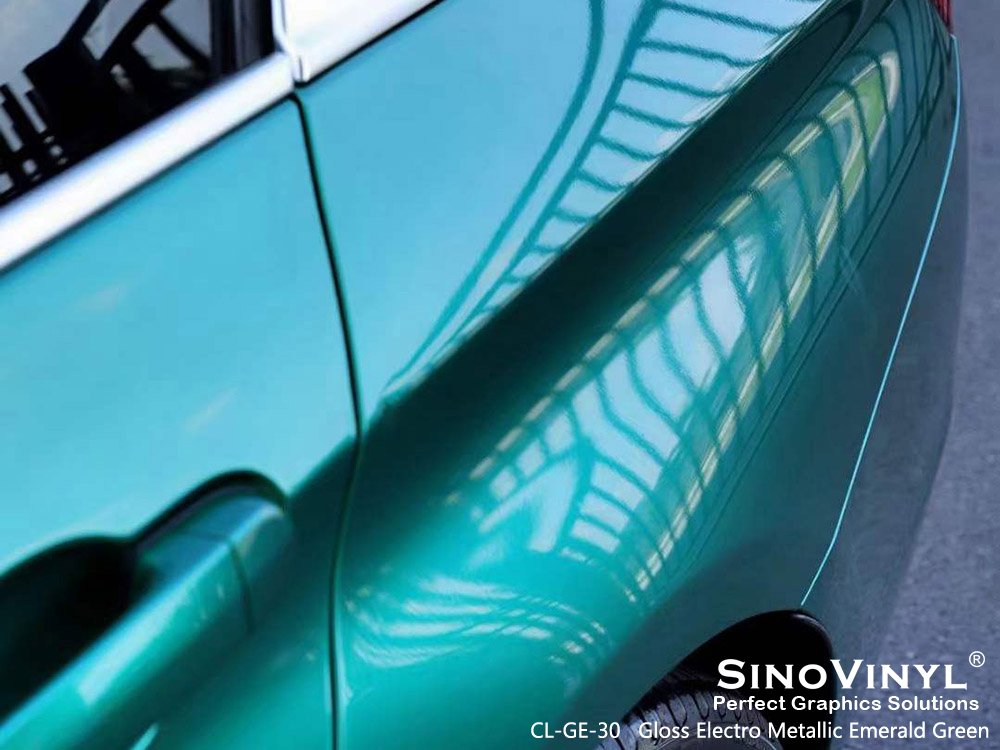 Glossy Metallic Free Car Wrap For Stretchable Electro Metallic Vinyl