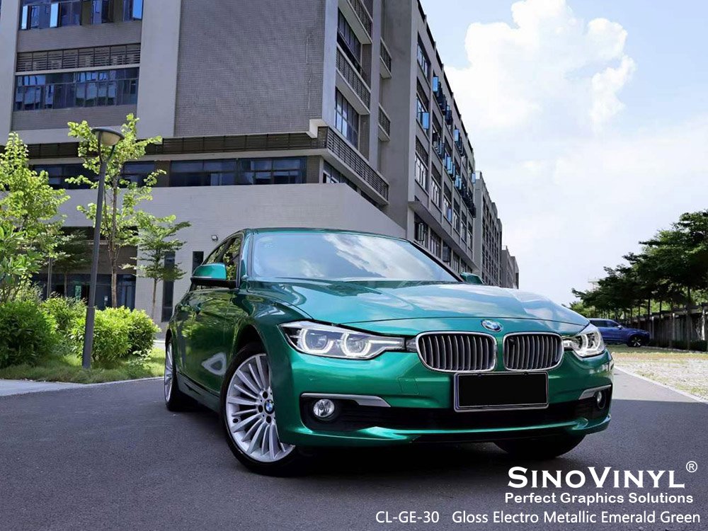Glossy Metallic Free Car Wrap For Stretchable Electro Metallic Vinyl