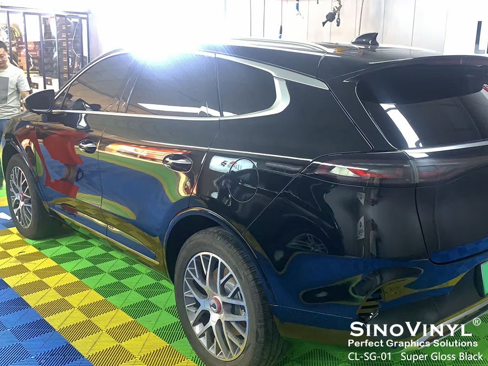 High Quality 1.52*18M PVC Sticker Glossy Crystal Gloss Car Wrap Vinyl