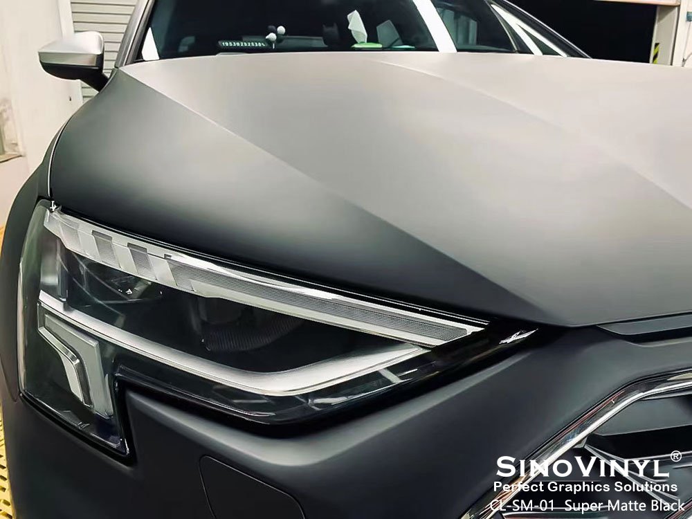 Black Satin Matt Car Wrap Vinyl for Vehicle Wraps