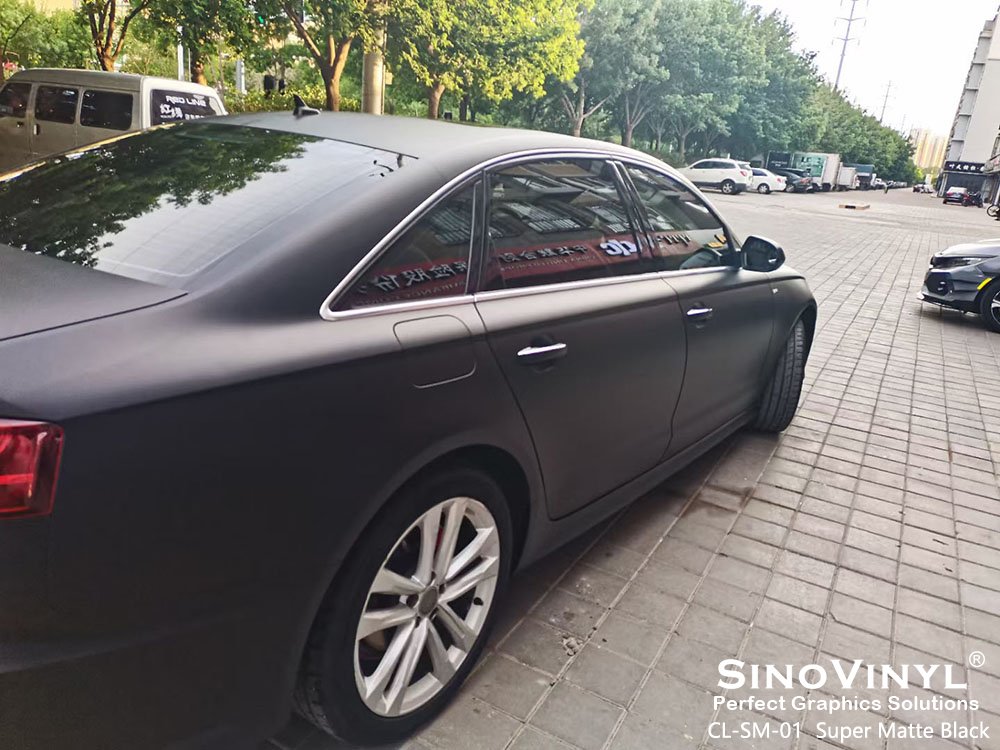 Premium PVC Roll Matte Black Paper Vinyl Wrapping Film Satin Car Wrap