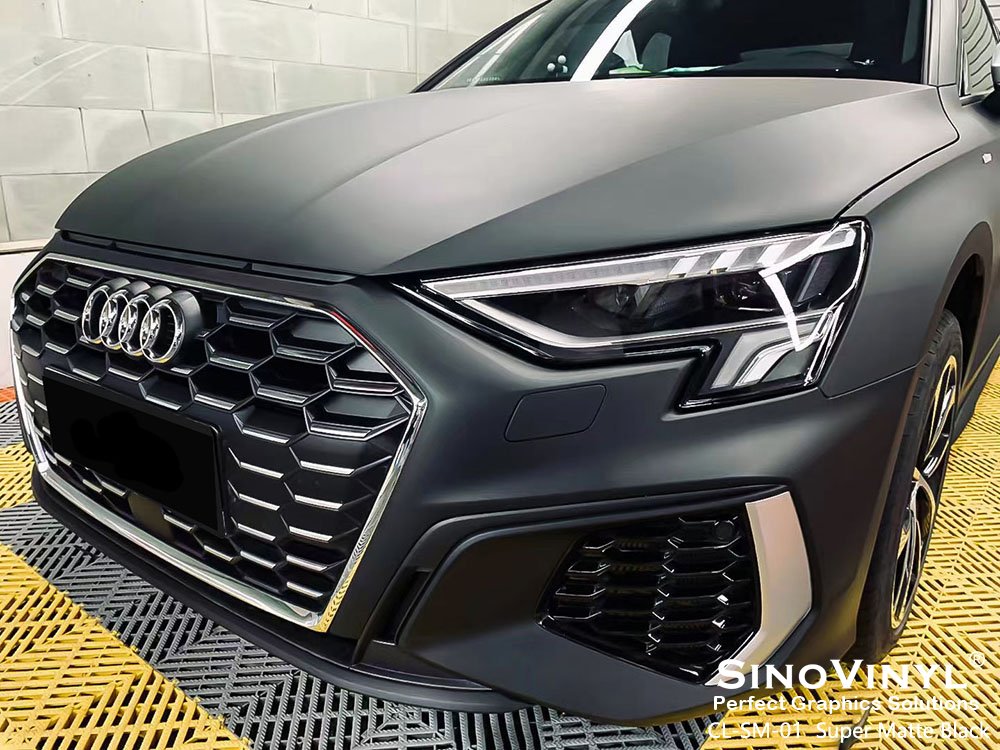 Black Satin Matt Car Wrap Vinyl for Vehicle Wraps