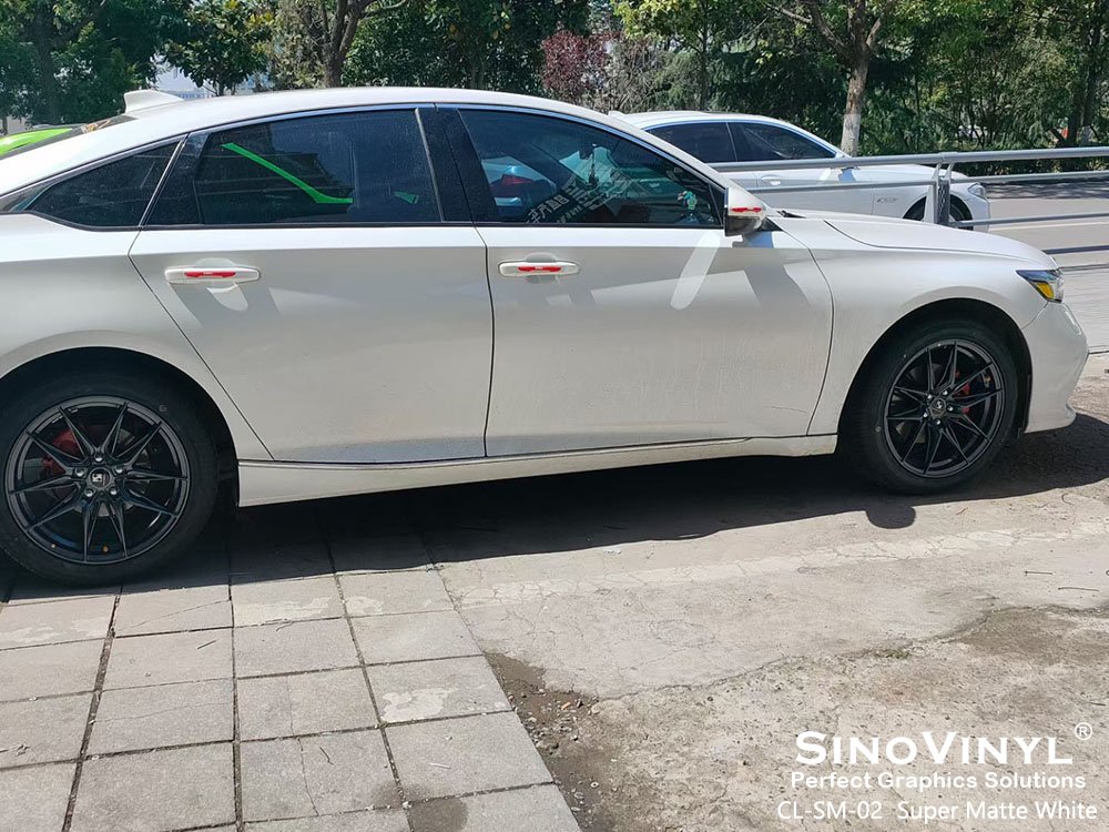 Glossy Matt White PVC Car Vinyl Wrap Self-Adhesive Vinyl Sticker Rolls