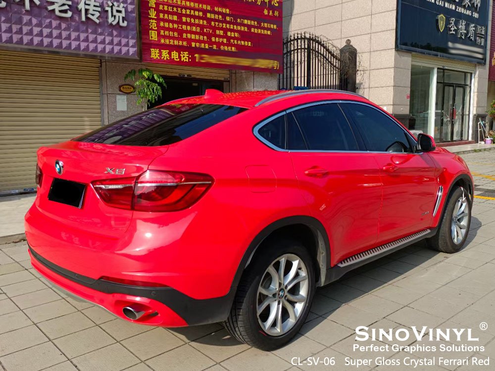 High Quality 1.52*18M PVC Sticker Glossy Crystal Gloss Car Wrap Vinyl