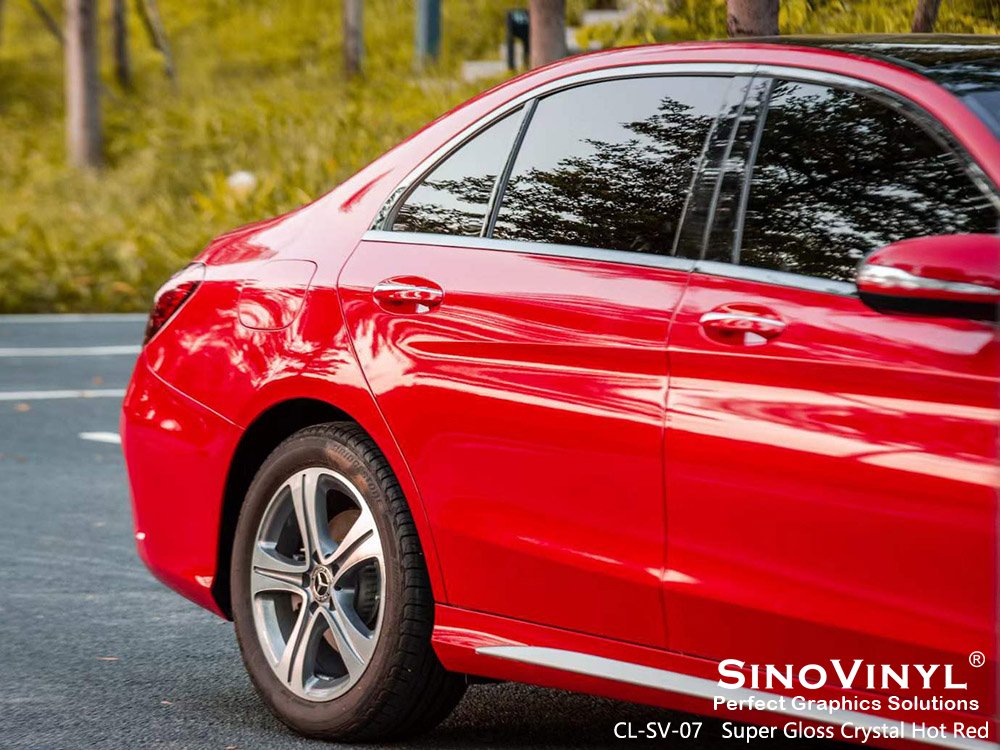 Auto Paint Protection Film Super Gloss Hot Red Car Wrap Film