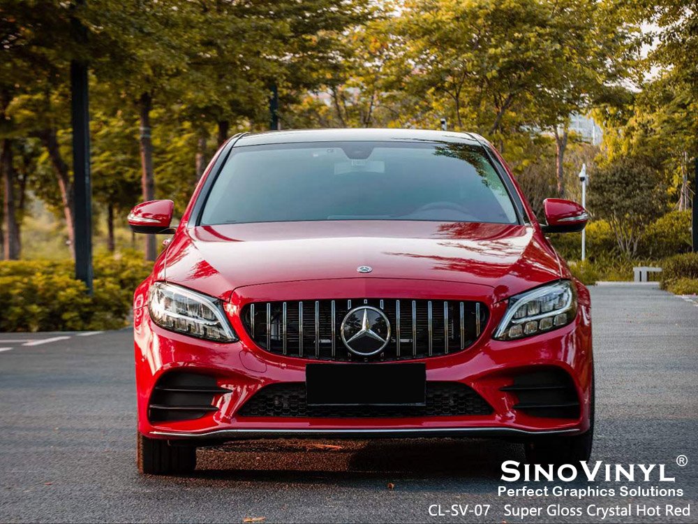 Auto Paint Protection Film Super Gloss Hot Red Car Wrap Film