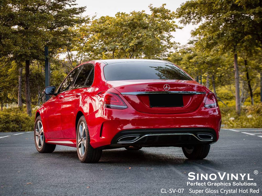 Auto Paint Protection Film Super Gloss Hot Red Car Wrap Film