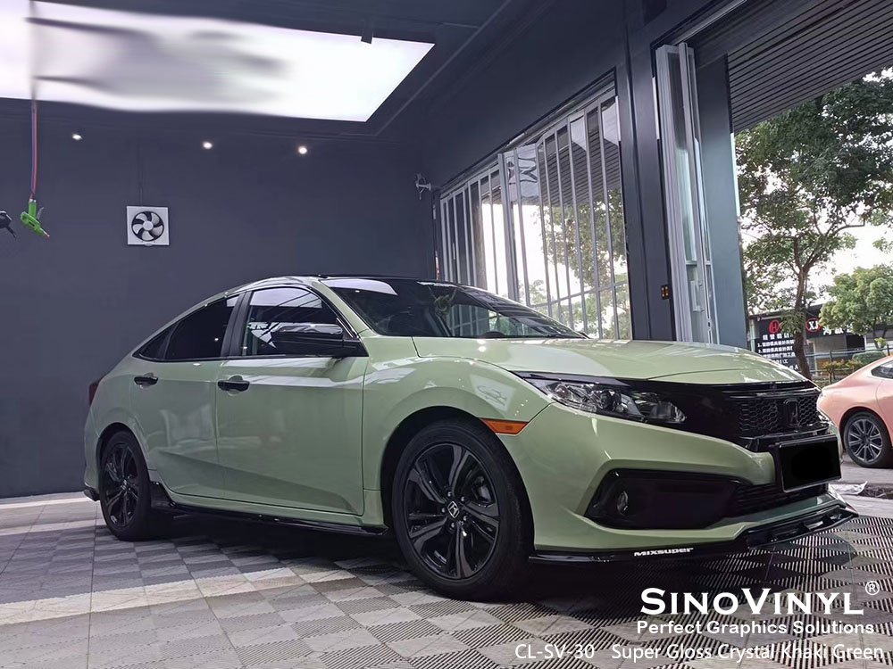 Premium Super Gloss Crystal Car Film Sticker Low Initial Tack Film