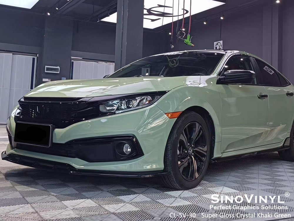 Premium Super Gloss Crystal Car Film Sticker Low Initial Tack Film