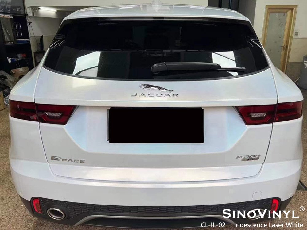 1.52x18M Factory Price Laser Gloss White Color Change Auto Decoration Vinyl Film